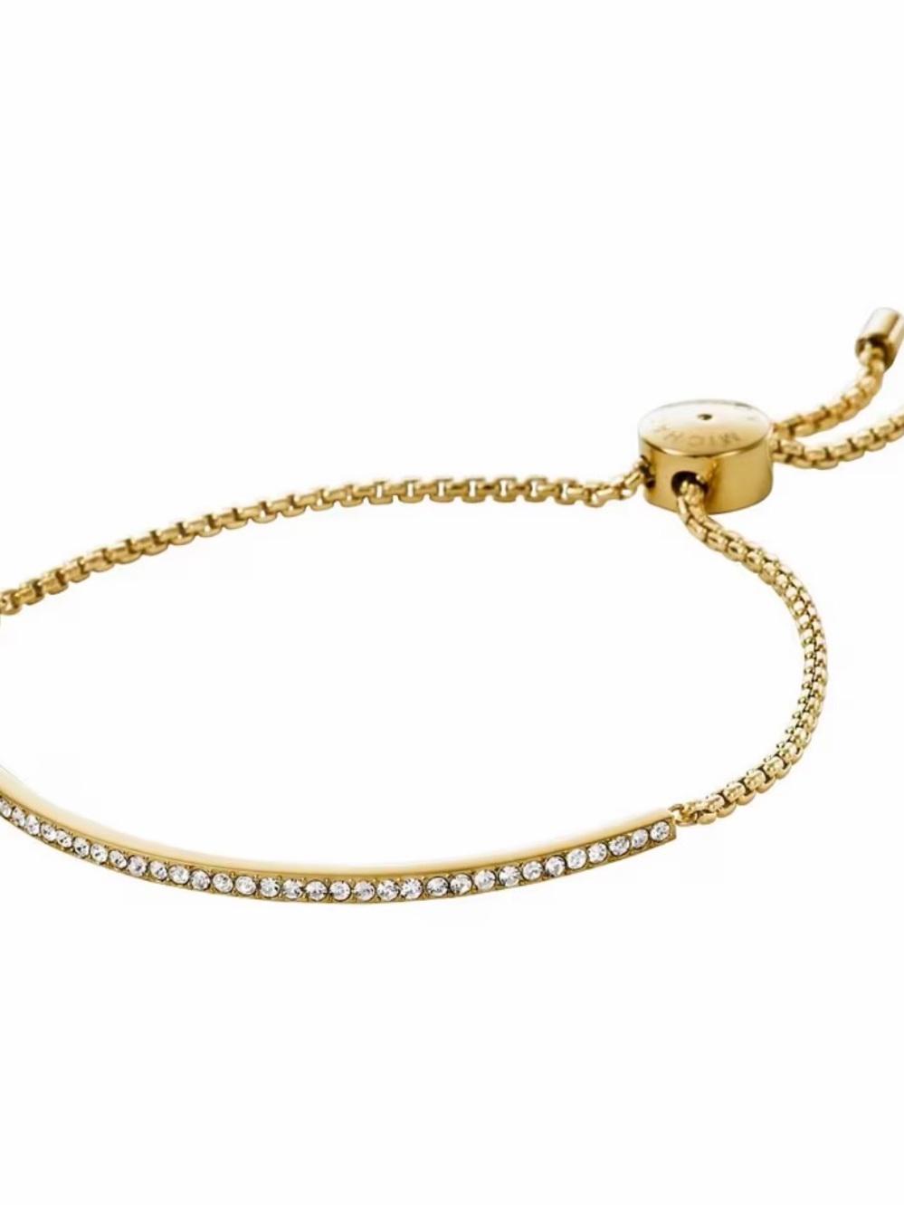 Michael Kors Gold Crystal Slider Bracelet